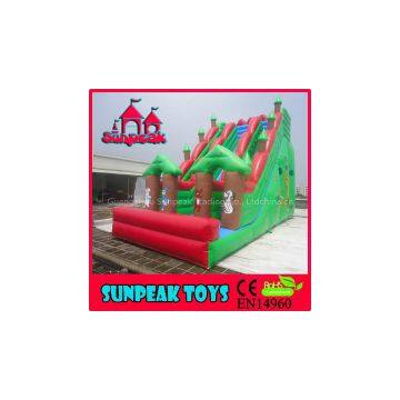 SL-1346 Commercial Used Water And Dry Inflatable Slide