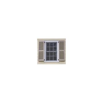 PVC Vertical Window With Shutter Casement Outside