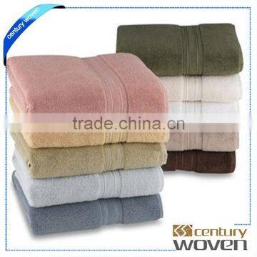 High-end dobby cotton bath towel supplier