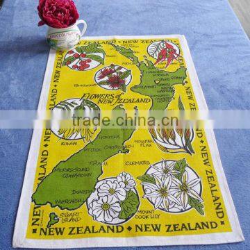 Custom bulk cotton tea towel printing