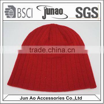 100% Acrylic Material Custom Winter Knit Cute Knitted Beanie