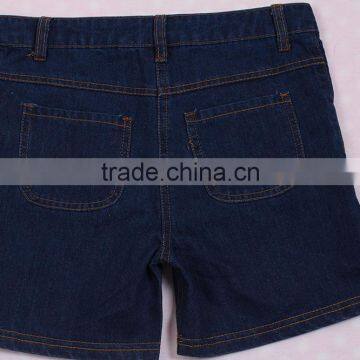 Latest Fashion Design Little Girls Denim Jeans Shorts With Belt Popular Broken Hole Style Wholesale Store Buttons Stylish Shorts photo-4