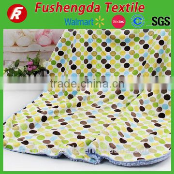 soft printed polyester flannel fleece baby blankets