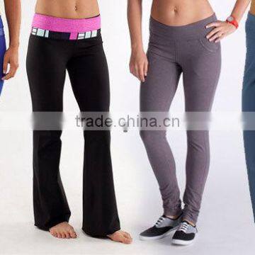Fashion Ladies Sport Drawstring women Yoga Pants Cotton/lycra cheap price