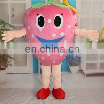 2016 high quality wholesale fruit Strawberry mascot costume for sale