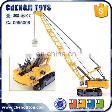 6pcs cable excavator toy metal truck for kids 1 87 scale diecast models