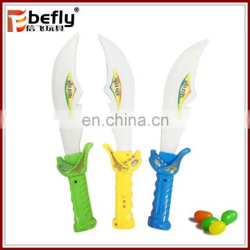 Kids funny electric sword toy with candy