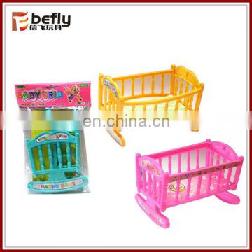 Shantou plastic toy doll bed