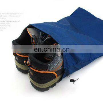cheap shoe bags drawstring waterproof drawstring bag with woven label logo