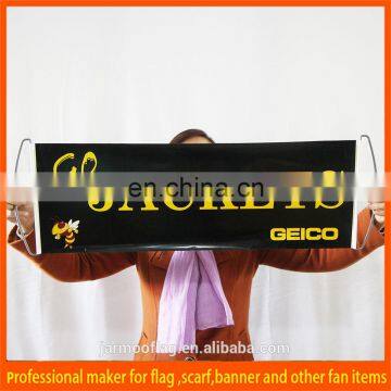 Durable printed first class advertising fan scrolling banner