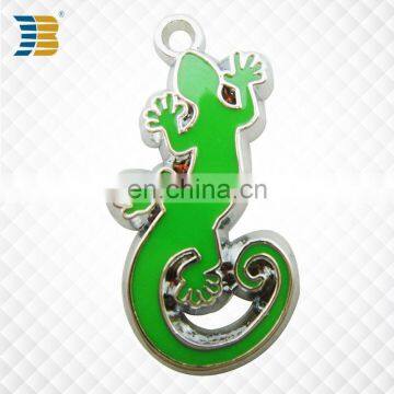 wholesale cheap metal custom gecko shape charm