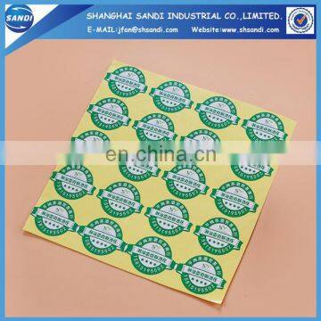 cheap adhesive paper sticker printing