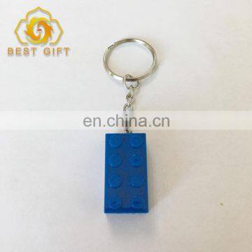 Plastic Custom Color Design LEGO Keychain With Ring