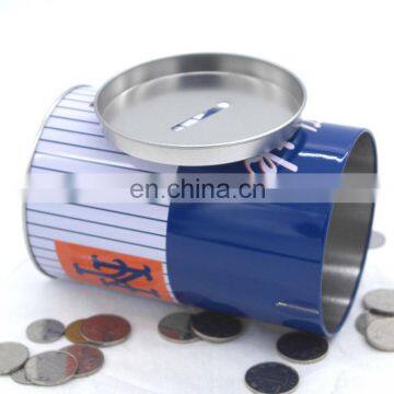 Custom Recycled Round Metal Tin Box Container for Money Wholesale photo-6