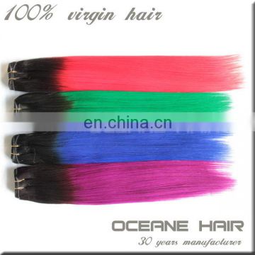 Full cuticle fast shipping top grade virgin raw cheap ombre brazilian hair