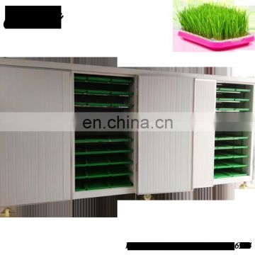 Green fodder making barley breeding room, grass bud seedling machine , animal fodder machine for sale