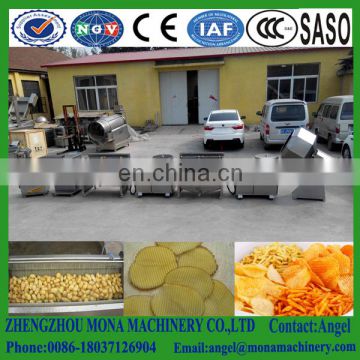 Commercial 60kgs/h Snack Machines Industrial Fried French Fries Deoiling Making Machine Potato Chips Production Line Price