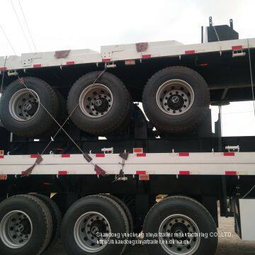 3 Axle 40FT 20FT Flatbed Cargo Container Semi Trailer