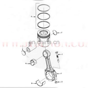 Original diesel engine piston and piston kit 4025366/4020058/4019886/3802429/3934046/3920692 6CT ISC QSC8.3