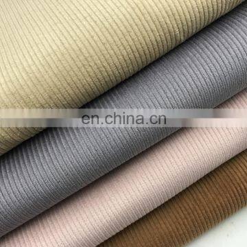 Good Drapery Solid Dyed 100% Polyester 6 Wale Corduroy Fabric for Jacket/pillow/trousers photo-3