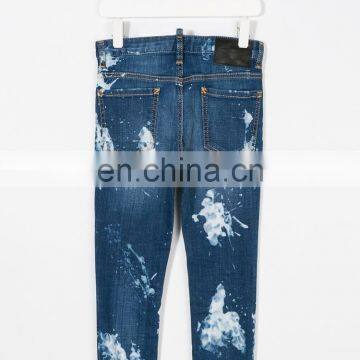 DiZNEW OEM High Quality Blue Painting Denim Clothing Kids Boys Biker Jeans Pants photo-2