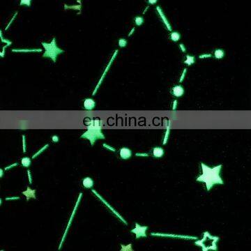 China Wholesale Custom Super Soft Fluffy Coral Fleece Star Printed Blanket Glow in the Dark Throw Blankets for Winter photo-2