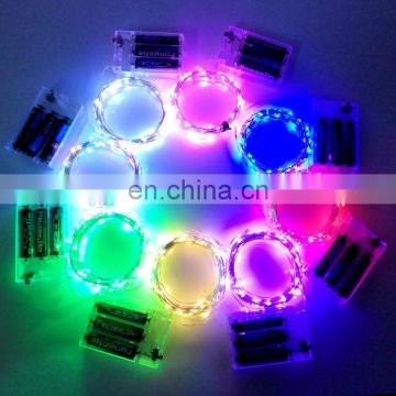 AA Battery Operated 5M LED String Lights for Xmas Garland Party Wedding Decoration Christmas Flasher Fairy Lights