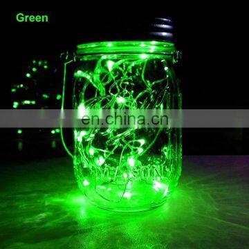 2M 20 LEDs Button Battery Operated Mini LED Silver Wire String Fairy Lights photo-5