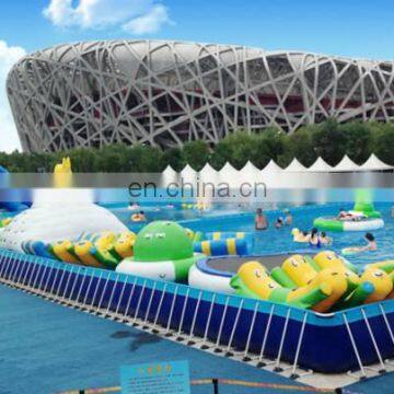 Customized Large Size Inflatable Steel Frame Swimming Water Pool photo-5