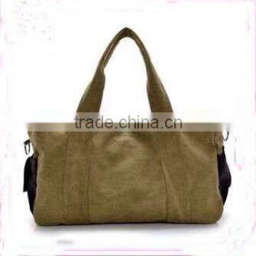 2016 Wholesale Large Capacity Unisex Leisure Canvas Travel Bag Backpack Shoulder Messenger Bag photo-2