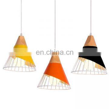 New Design Modern Colorful Metal Wire Hanging Pendant Ceiling Lamp for Cafe photo-4
