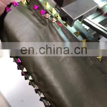 New design beading automatic pearl setting machine on handbag clothes