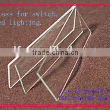 Small clear float glass for switch