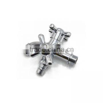 3 Way Double Spout Handle Washing Machine Faucet With Dual Handle photo-2