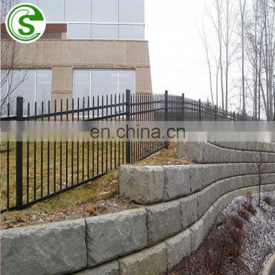 Steel tubular fencing wholesale modern metal used wrought iron fencing for sale