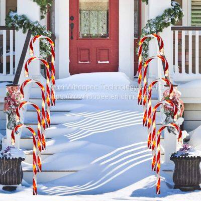 UL Listed 8 Modes Flash End-to-End Plug in Waterproof Candy Cane Fairy Stick Lights for Patio 20inch photo-2