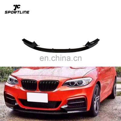 Black Painted ABS NEW 2 Series F22 Front Splitter Lip for BMW M235i M Sport Coupe 2016-2019