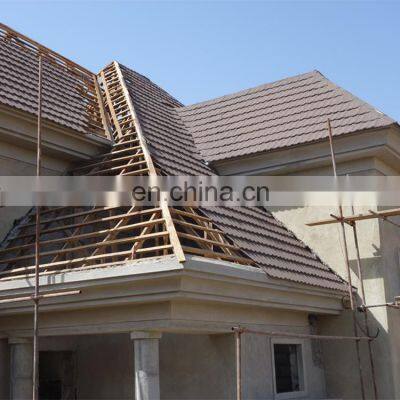 Nosen type building materials  premium roof tile stone coated metal roofing sheet price