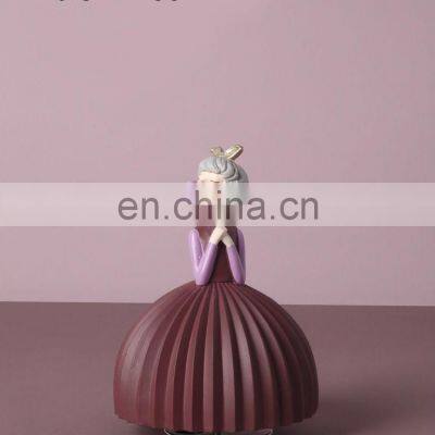 Nordic Creative Bubble Girl Decoration Bedroom Room Music Box Cute Decorations