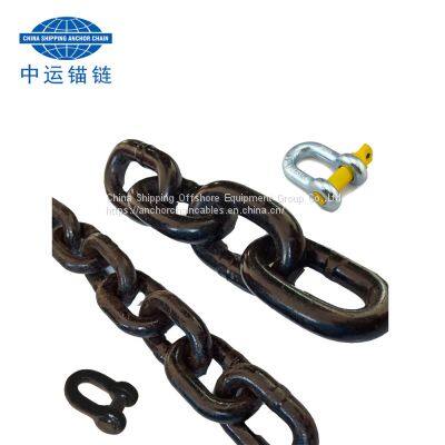 102mm marine studlink anchor chain studless anchor chain factory