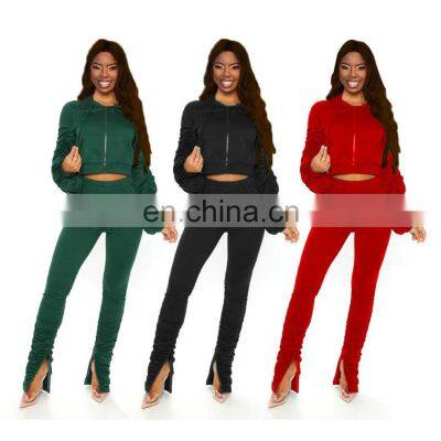 Track_suits Track Suit New Arrival Adults Women Fitness Sweatsuits Designer Two Tracksuit Zip Solid Sets  custom hoodies