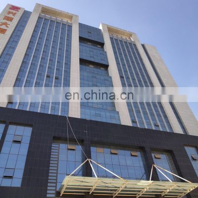 Easy installation unitized aluminum tempered glass curtain wall