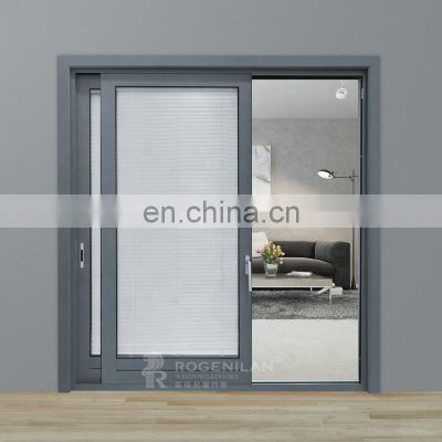 ROGENILAN 208 series AS2047 standard thermal broken aluminum triple glass sliding doors