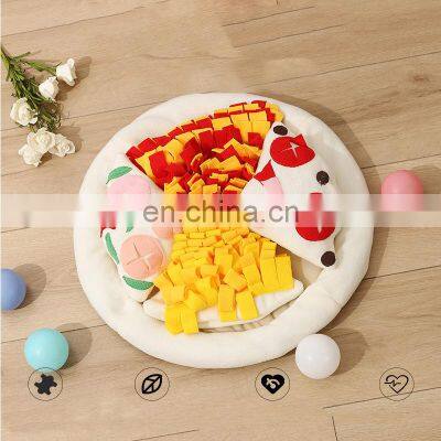 Best Quality Hot Sale Favorable Price Feeding Pads Pizza Wooly Pet Snuffle Mat Dogs