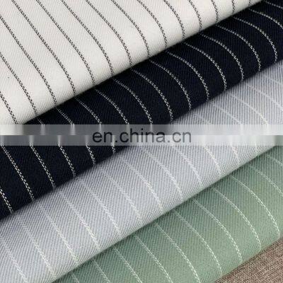 2021 new carbon brushed yarn-dyed sliver fabric Japanese and Korean casual men's jacket pants shirt fabric cotton