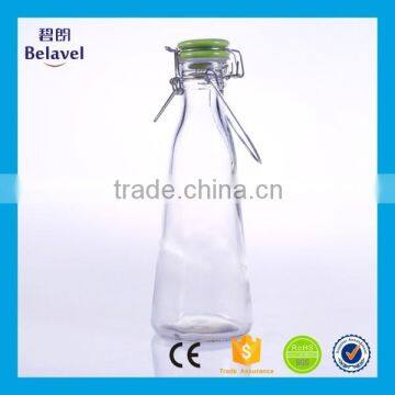 500ml Airtight Glass Milk Bottle Empty Clear Glass Beverage Bottle With Swing Top photo-4