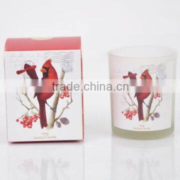 100g Scented Candle glass candle Jar ,Home Decorative wax candle jar SA-2051