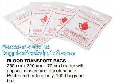 Polypropylene Biohazard Disposal Bags, Warning Label, Sterilization Printed, Waste Bags With Biohazard Symbol