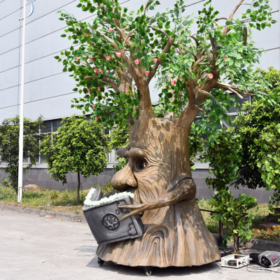 Newest Good Quality Durable Attractive Customizable Life Size Animatronic Talking Tree for Festival photo-3