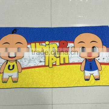 Microfiber absorbent customer print beach towel